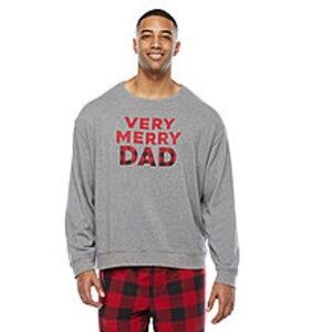 North Pole Trading Co. Very Merry Dad Mens Long Sleeve Shirt Top Size L